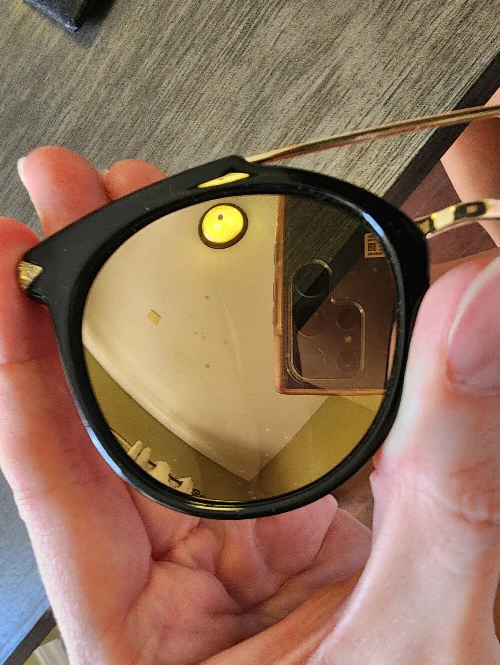 GUESS Black Frame Sunglasses with Brown Lenses